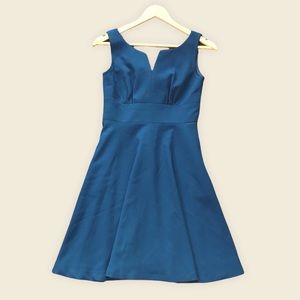 VML Blue Fit and Flare Dress Size M